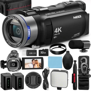 NBD 4K HD&48MP Camcorder Video Camera