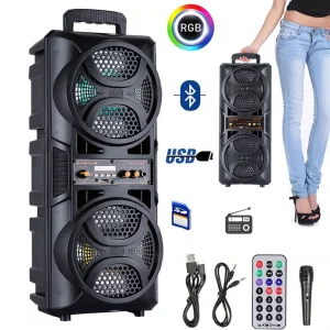 Portable 3000W Bluetooth Speaker Subwoofer