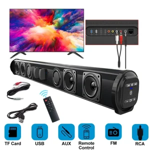 2024 Soundbar Sound Wireless Bluetooth