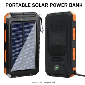 10000mAh Solar Charging Power Bank