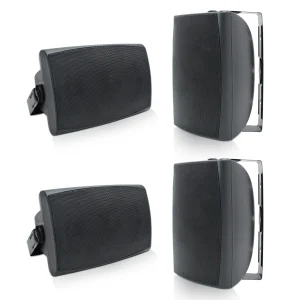 Herdio 4PCS 6.5‘’ 800W Outdoor Bluetooth Speakers Wired